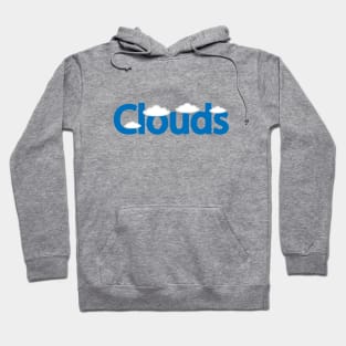 Clouds typography creative design Hoodie